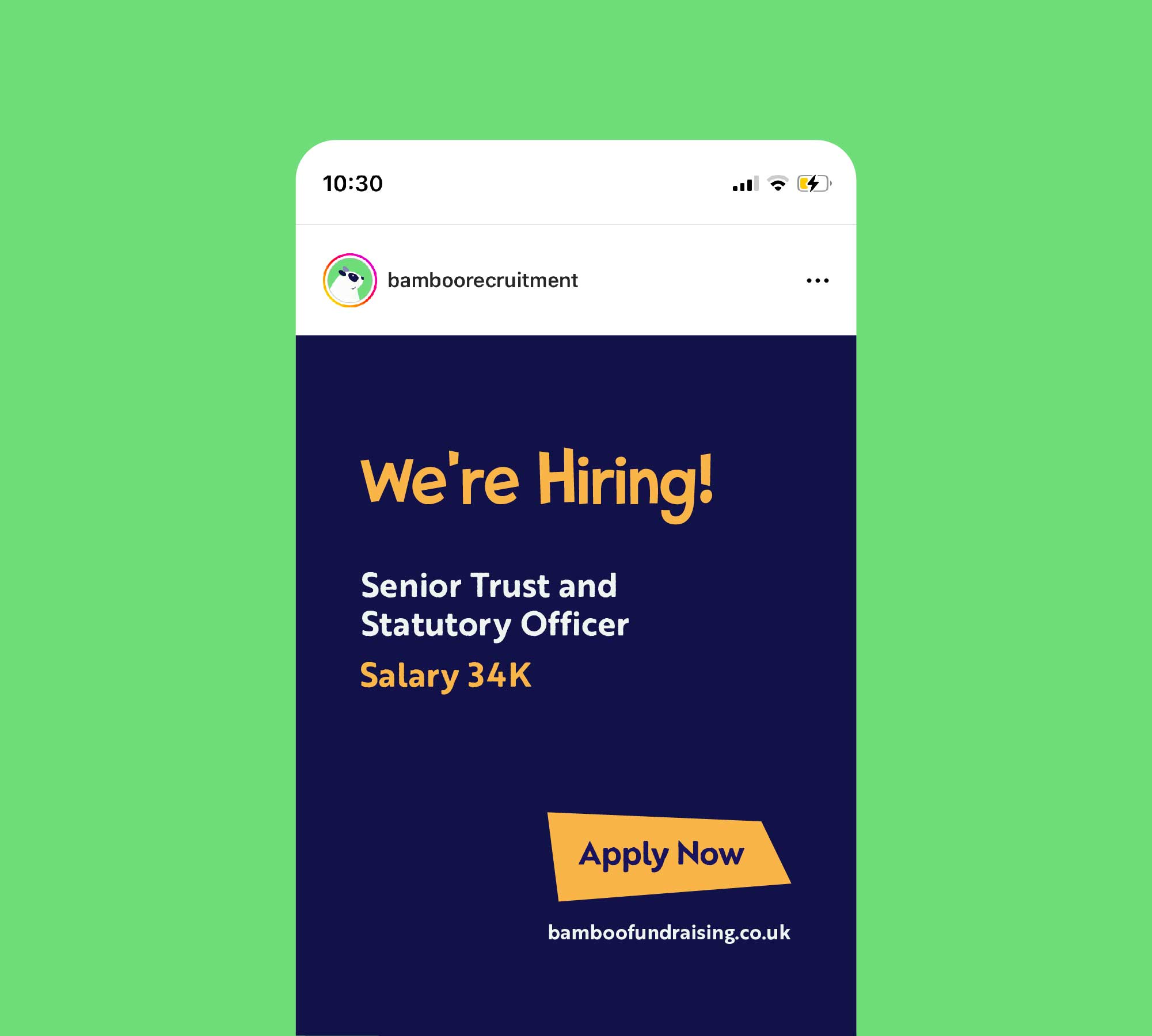 Bamboo Social Post Example