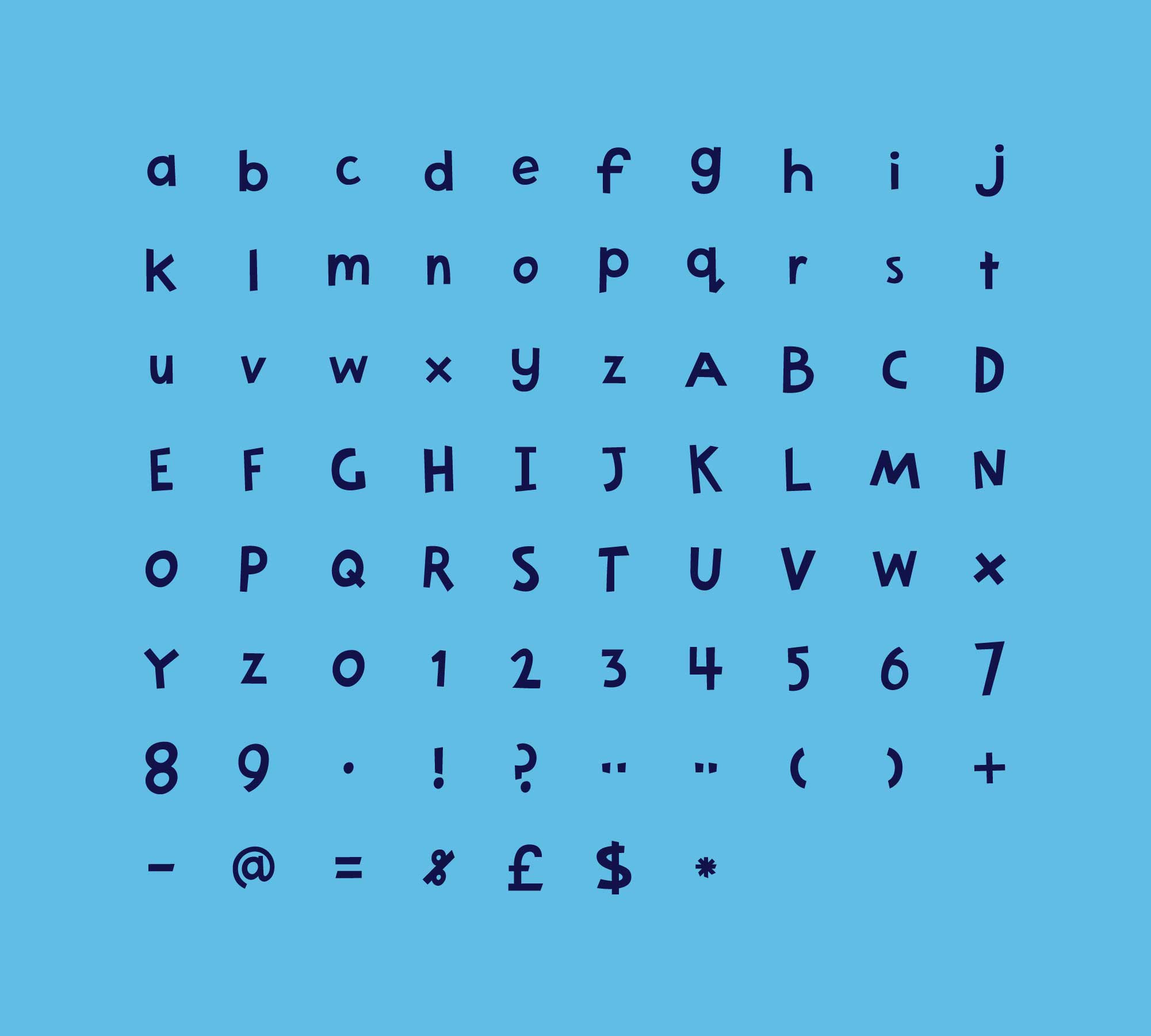 Bamboo Bespoke Alphabet